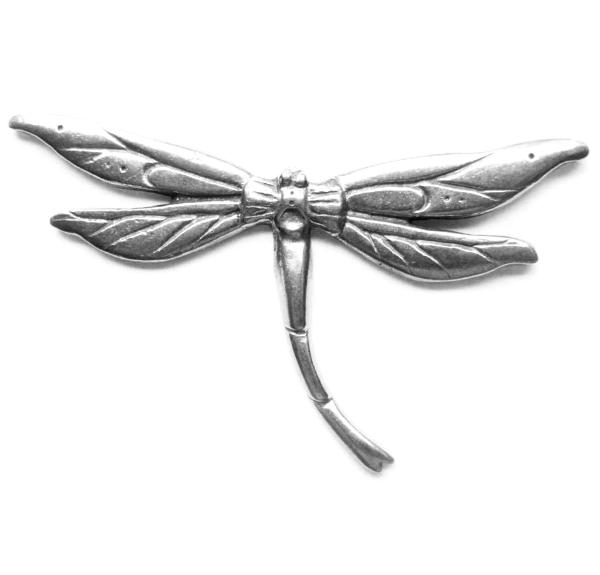 Dragonfly brooch Art Nouveau design, handcrafted by Liza Paizis