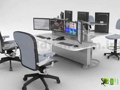 Office furniture  design of 3d Product visualization services, Los Angeles -California
