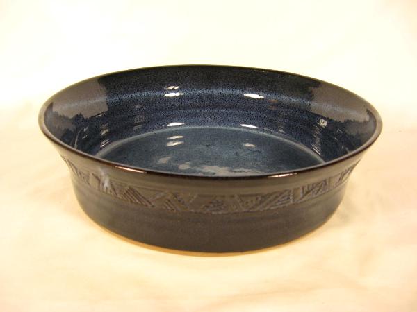 110928.CA Flat-Bottom Bowl with Carved Band