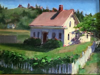 Monhegan Cottage 12x16" oil sold Monhegan Cottage 12x16" oil sold
