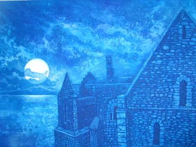 La maison de la lune et la mare La maison de la lune et la mare