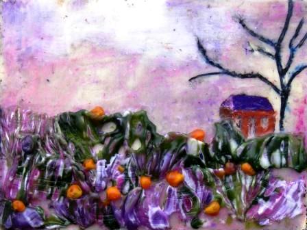 Farmhouse in Purple Haze