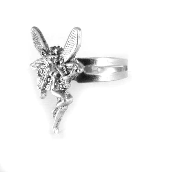 Fairy ring adjustable size fairy art nouveau jewelry ring faery lover gift