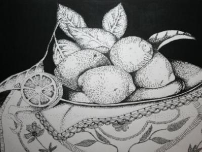 Bowl of Lemons - By student Lydia