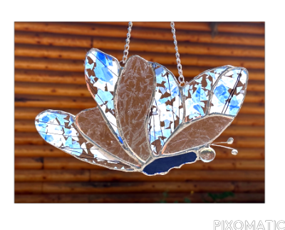 Blue Butterfly Suncatcher Blue Butterfly Suncatcher
