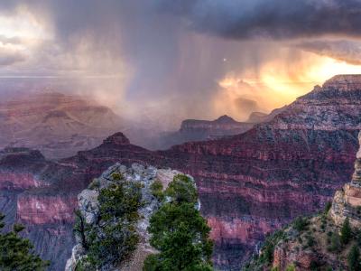 Mather Point Snow Squall Sunrise Mather Point Snow Squall Sunrise