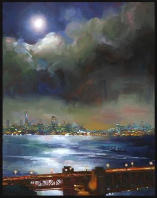 14x11.Full Moon Fog" - SOLD 14x11.Full Moon Fog" - SOLD