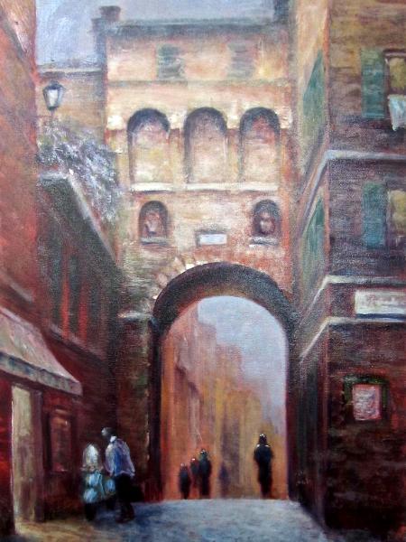 Old City Gate in Siena