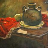 Still-life with Red Blanket