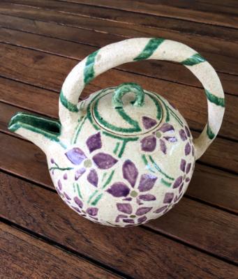 Purple Orchid Teapot 