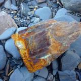 At the Strangles beach in North Cornwall