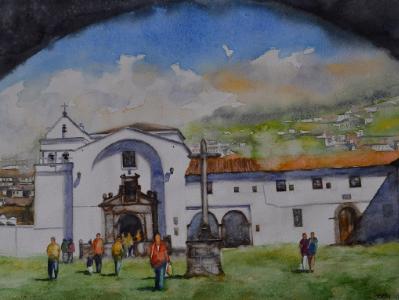 San Diego church, 35cm x 50cm, 2016 San Diego church, 35cm x 50cm, 2016