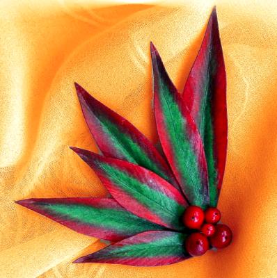 Nandina Leaf Pin Nandina Leaf Pin