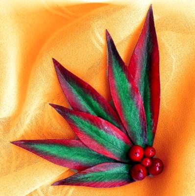 Nandina Leaf Pin