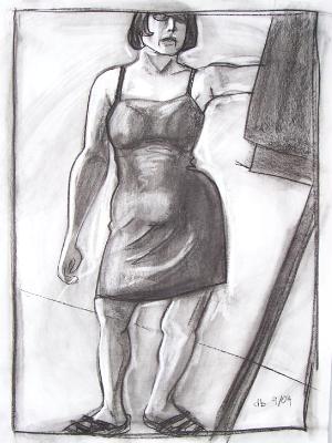 Self-Portrait with Easel Self-Portrait with Easel