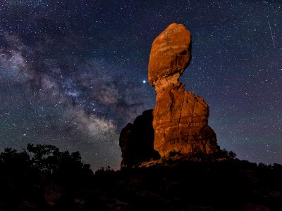 Milky Way and Meteors at Balanced Rocks Milky Way and Meteors at Balanced Rocks