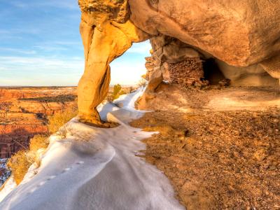 Aztec Butte Snowy Alcove Aztec Butte Snowy Alcove