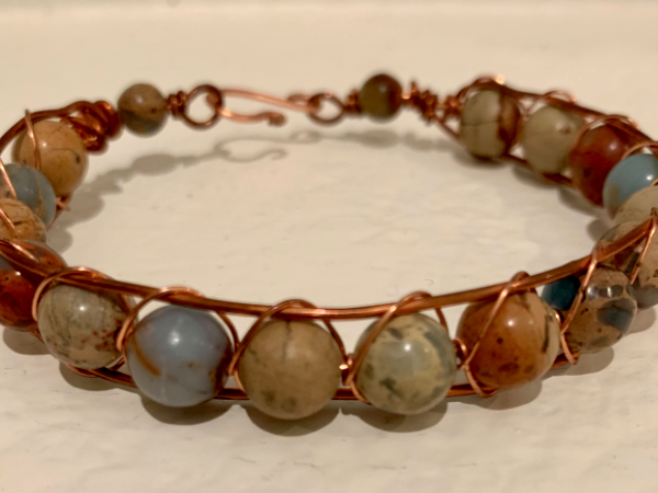 Copper and Jasper Bracelet
