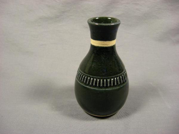 110923.I Mini-Vase with Hand Carved Band