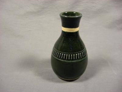 110923.I Mini-Vase with Hand Carved Band 110923.I Mini-Vase with Hand Carved Band