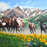 The wild horses of the Chilcotin mountains - Canada, 100cm x 80cm, 2018