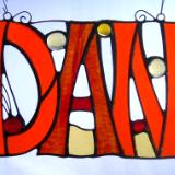 Custom Stained Glass Names & Initials Custom Stained Glass Names & Initials