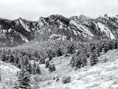 Pre-Dawn South Flatirons WIde Panorama (Click for full width) Pre-Dawn South Flatirons WIde Panorama (Click for full width)