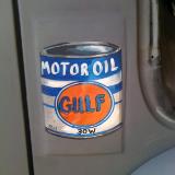 Gulf oil can on Pick up