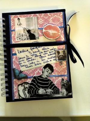 Audrey Hepburn and her dog Mr. Wonderful Journal (sold)