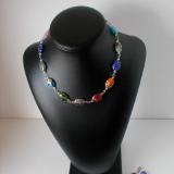 Multicolored Millefiori Glass Necklace