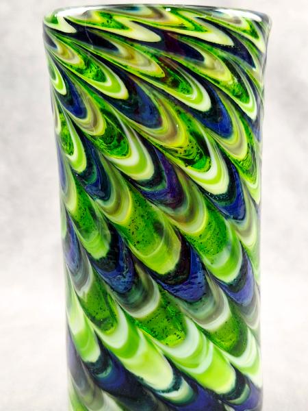 #02062601 drinking glass SeaHawk colors 6.5H''X3''W 18oz $70.00