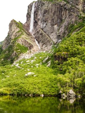 Western Brook Pond Waterfall Western Brook Pond Waterfall