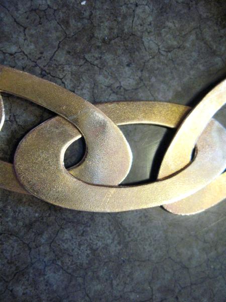 11-056 Large Link Bronze Choker