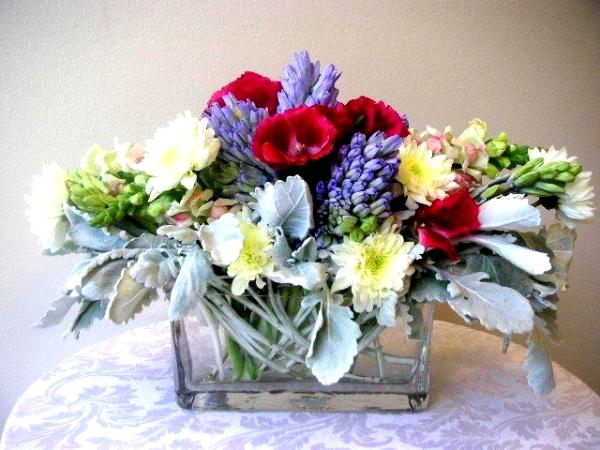Oval arrangement California Flower Art Academy