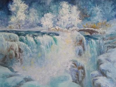 Winter's Diamonds, Niagara Falls in Winter Time