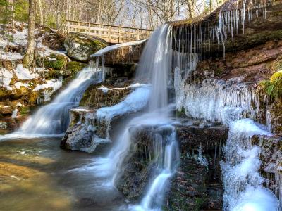 Icy West Kill Falls Icy West Kill Falls