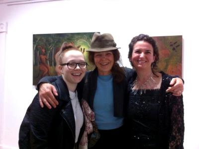 with Kim Simon of Fibre Red and cousin with Kim Simon of Fibre Red and cousin