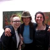 with Kim Simon of Fibre Red and cousin