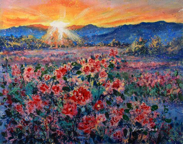 Roses in the Morning Light