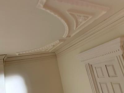 Day1: close up detail of ceiling and cornice 