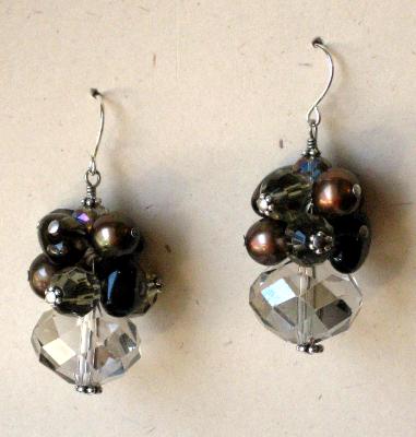 Smokey Cluster Earrings Smokey Cluster Earrings