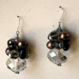 Smokey Cluster Earrings
