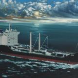 Ecuadoarian oil carrier "Napo", 120cm x 60cm, 2013