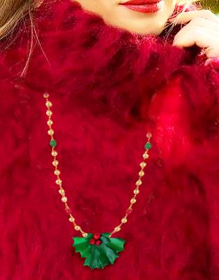 Holly Berry Necklace Pendant Holly Berry Necklace Pendant