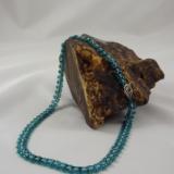 N-8 Turquoise & Baby Blue Woven Necklace
