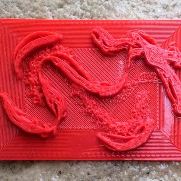 3D Printed Brushstroke