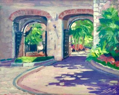 Southport Gates, Gibraltar, 10x8 ins, oil on board Southport Gates, Gibraltar, 10x8 ins, oil on board