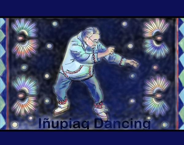 Inupiaq Dancing Coloring Page