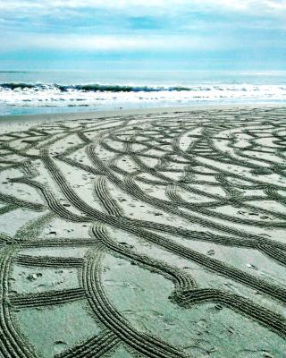 Large scale sand mandala 