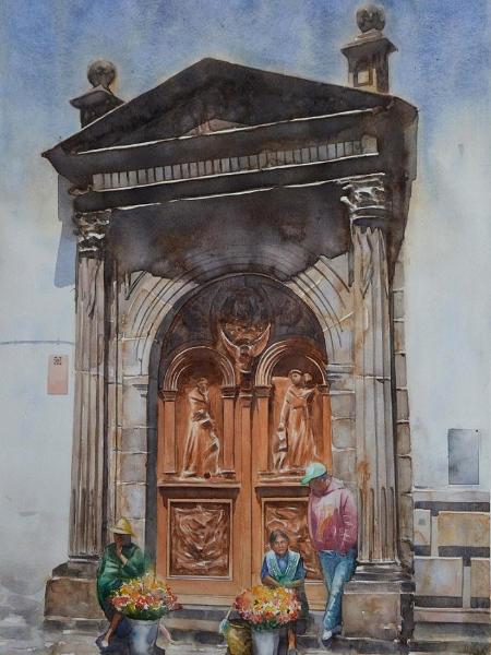 The door to the heaven, 70cm x 5, 2016